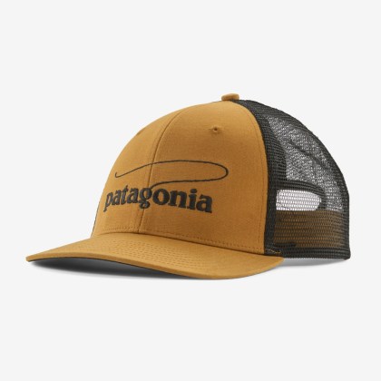 Czapka z daszkiem Take a Stand Trucker Hat Patagonia Casting Logo Raptor Brown Fly Fishing